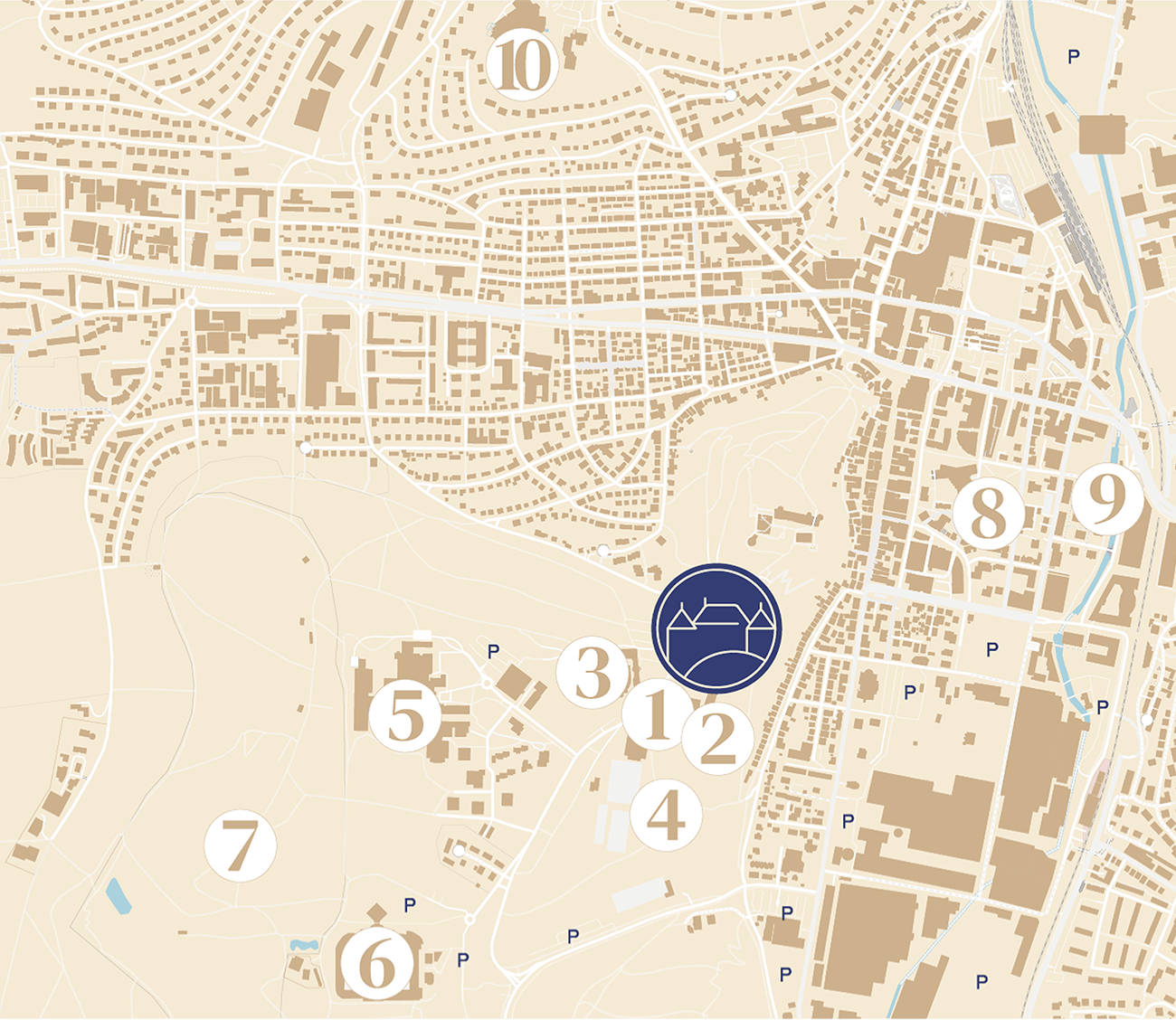 Map of Schlosshotel Hellenstein in Heidenheim