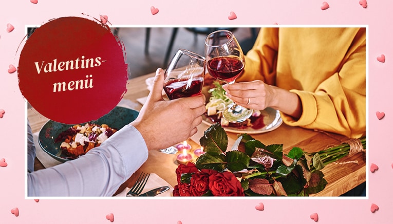 Valentins-Menü im Schlossrestaurant